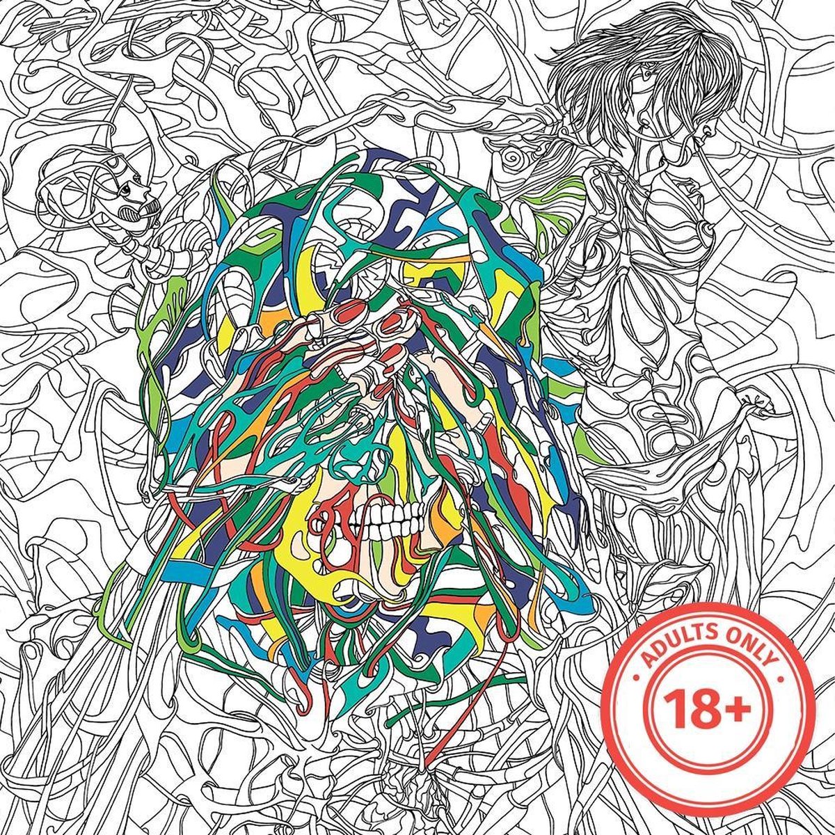 XXL Kleurplaat voor Volwassenen - Groete Kleurboek voor Volwassen - See Nothing